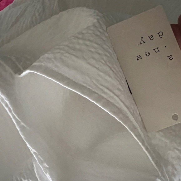 White A-Line Midi Skirt - Picture 6 of 6